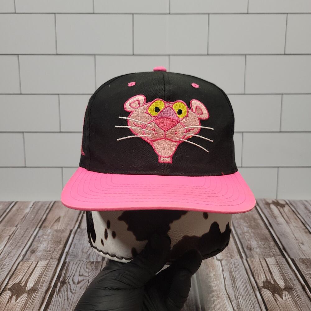 American Needle Pink Panther Vintage Block Spell Out Adjustable Snapback Hat